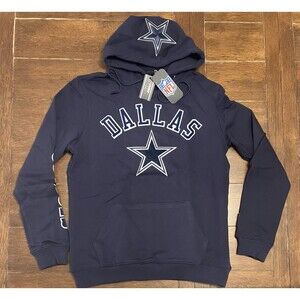 Men’s Pro Standard Size M Dallas Cowboys Navy Blue Embroidered Hoodie NWT NFL